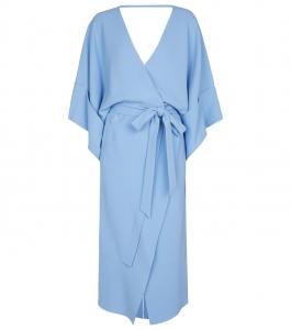 Платье миди Lashford из эластичного крепа Roland Mouret, Powder Blue