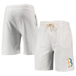 Мужские шорты Concepts Sport Oatmeal Boston Red Sox с логотипом Mainstream Terry Tri-Blend