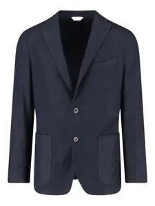 Блейзер с двумя пуговицами и накладными карманами Boglioli, серый