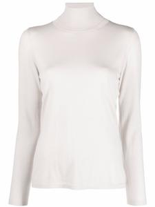 Джемпер тонкой вязки с высоким воротником Liska, нейтральный цвет