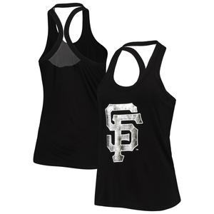 Женская черная майка в тон Athleisure Racerback San Francisco Giants The Wild Collective San Francisco Giants