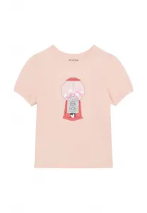 Футболка с коротким рукавом и принтом Minymo, Peach Whip