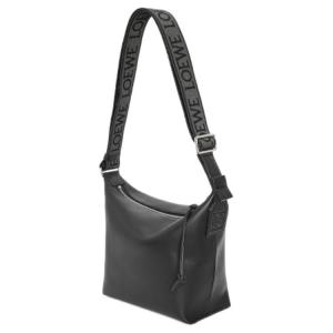 LOEWE Мужская сумка через плечо из мягкой гладкой кожи с жаккардовой тканью