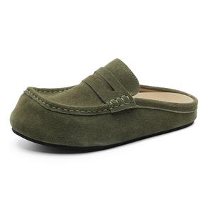 WEISHIBANGWEI Закрытые тапочки мужские оливкового цвета, цвет Olive Green