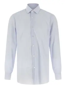 Полосатая рубашка Barba, синий