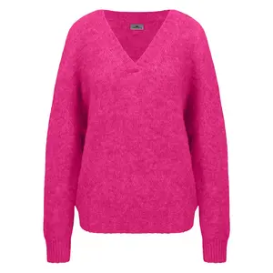 Свитер Fynch Hatton 24107405 v neck, розовый