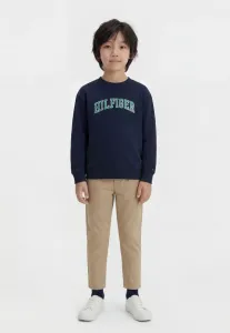 Толстовка с круглым вырезом и логотипом из махровой ткани Tommy Hilfiger, Dark Night Navy