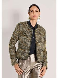 MADELEINE Праздничный блейзер с блестящими деталями в свинцово-сером / бежевом / многоцветном исполнении