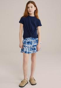 Футболка с принтом WE Fashion, темно-синий