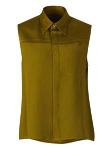 Рубашка без рукавов AMI Paris, зеленый