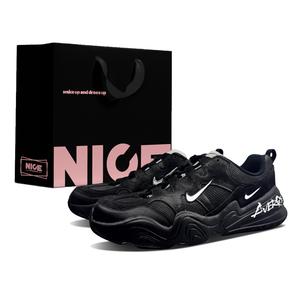 Nike Техническая Hera устойчивые к истиранию низкие повседневные кроссовки мужские black