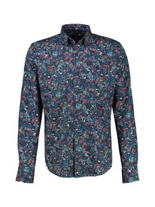 Рубашка на пуговицах классического кроя LERROS, темно-синий