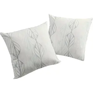 Наволочка Dekokissen Kissenhülle Wave из органического хлопка, наволочка без наполнителя, 1 штука Adam, Hellgrau/beige + bedruckt