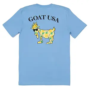 Молодёжная футболка GOAT USA с ананасом, цвет Carolina Blue
