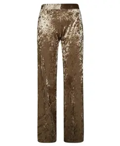 Брюки из эластичного бархата Forte Forte, бежевый