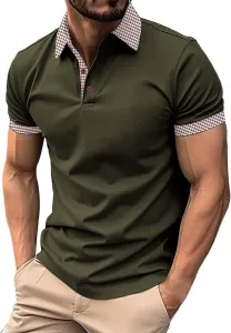 Мужская повседневная хлопковая поло с коротким рукавом xoxingysm