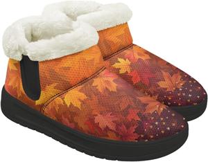 Женские зимние ботинки с мандалой и цветочным узором, утепленные мехом с подошвой из вспененной памяти GETELINSENG, Halloween Bat