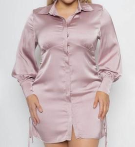 Розовое атласное платье с драпировкой Curvy Curve Market