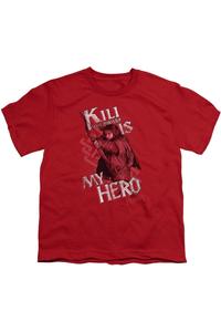 Футболка с коротким рукавом для детей "Хоббит: Кили - мой герой" Gildan, красный