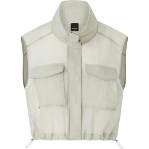 PINKO Короткий жилет, Light Gray