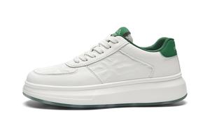HLA Скользоустойчивые амортизирующие низкие скейтерские кроссовки мужские бело-зеленые, цвет White Green