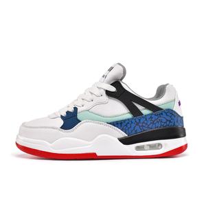 LIANGHUO Термоустойчивые нескользящие и износостойкие низкие скейтбордские кроссовки унисекс белый - белый синий красный без подкладки, цвет White Blue Red Unlined