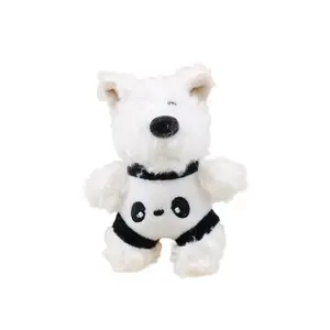 Плюшевый кулон West Highland Dolls высотой 10 см Abay, West Highland Plush Puppy Pendant[Black]