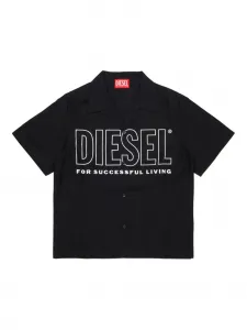 Рубашка с логотипом Diesel Kids, черный