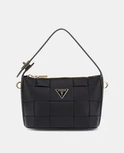 Маленькая сумка через плечо на молнии Guess, черный