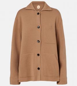 Шерстяная и кашемировая куртка Jardin des Orangers, Camel