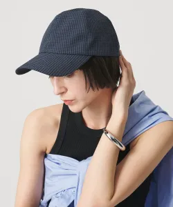 Клетчатая кепка с защитой от УФ-излучения United Arrows, цвет Navy