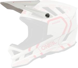 Козырек шлема Oneal blade из полиакрилита, White/Red