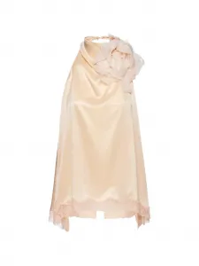 Блузка с открытой спиной и кружевной отделкой Magda Butrym, оранжевый