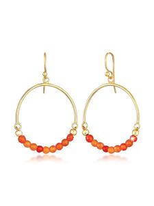 Elli Серьги в стиле бохо из серебра 925 пробы с золотыми акцентами