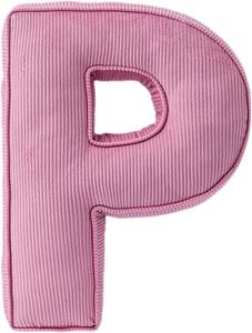 Generic Декоративная подушка из розового вельвета с алфавитом