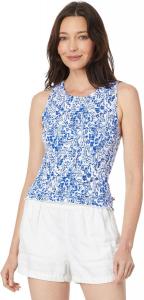 Женская майка Tommy Hilfiger с цветочным принтом и сборками, Provence Multi