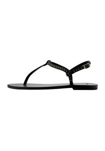 Сандалии с Т-образной застежкой Mango, черный