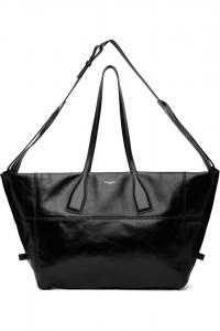 Сумка-Тоут из телячьей кожи с молниями Track zips Balmain, черный