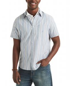 Мужская полосатая рубашка классического кроя Nautica, Dutch Blue