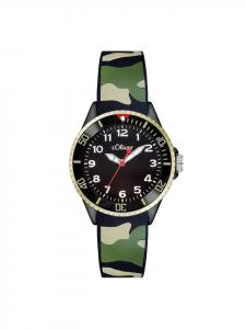 s.Oliver Камуфляжные наручные часы зеленого цвета