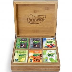 Коробка чая Pickwick наполненная - 6 отделений по 90 чайных пакетиков.