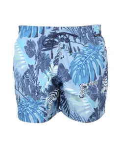 Боксерские шорты с длинным цветочным принтом Etro, синий