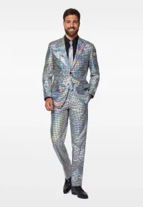 Костюм дискоболлера Opposuits, Silver-Coloured