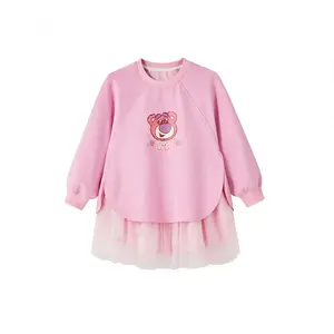 Disney Платье Strawberry Bear Series SS25 Pink для детей 3-7 лет