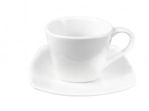 ECHTWERK Комбинированный сервиз "Классический" из 20 предметов, современный дизайн, элегантный набор посуды из белого фарфора, белый