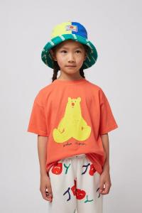 Детская двусторонняя шапка Wavy Bobo Choses, зеленый