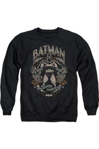 Толстовка Batman Gotham Hero On Black для взрослых с круглым вырезом Gildan
