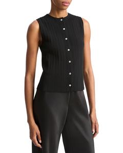 Свитер Vince Button Shell Vince, черный