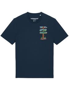 Футболка wat? Apparel, темно-синий