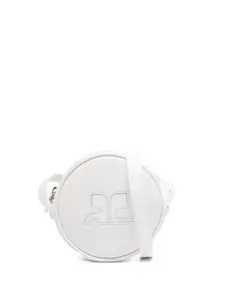 Сумка-тоут с тисненным логотипом Courrèges, белый